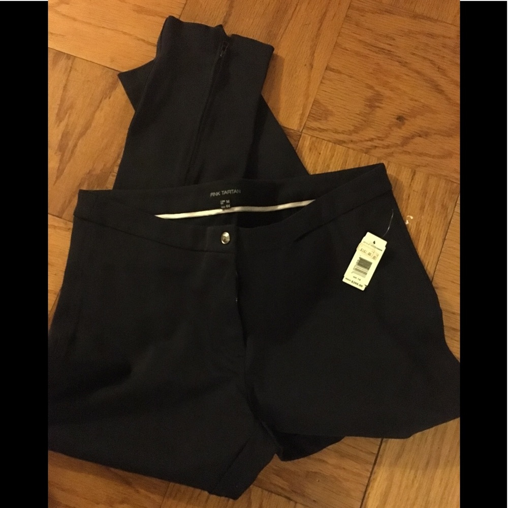 🌺Pink Tartan🌺 Women’s Black Pants